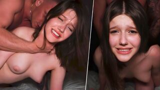 The guy managed to squeeze a scream out of the cute girl
