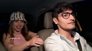 The bride-to-be Dani Ortiz ruins the cock of a taxi driver