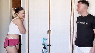The curious neighbor fucked hard by an Argentine with big tits in HD