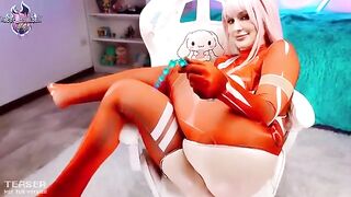 Zero Two's squirting scene in Darling in the Franxx style