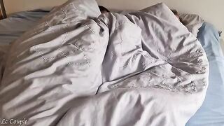 A husband woke his wife with a hard morning penis