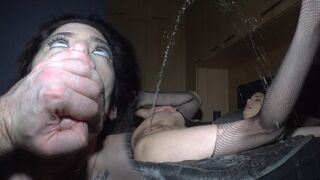 The girl was fucked so hard that she almost hit the ceiling with her orgasm