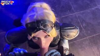 Horny Nova from Starcraft gets her pussy railed and swallows cum in a steamy scene