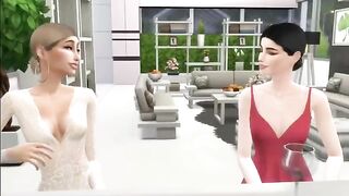 A gamer girl was caught cheating in a steamy Sims 4 session