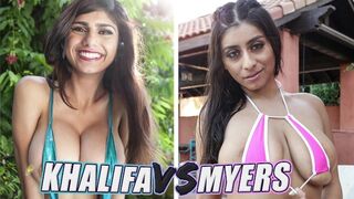 The best booty battles: Mia Khalifa vs Violet Myers - BangBros