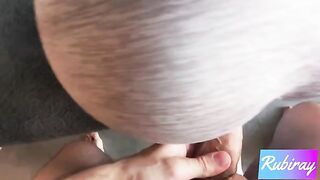 Fit step sister gets her pussy filled with cum in doggy style