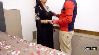 Desi Pari was fucked by her step-cousin step-brother using dirty Hindi talk
