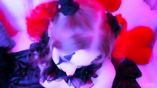 A man with a clown mask ordered a kinky clown girl to fuck him