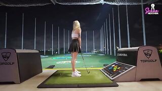 A rough sex night after a golf date with a hot blonde