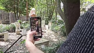 A famous Colombian actress was identified and had outdoor sex with a stranger