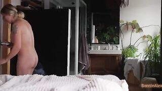 Alex caught Bonnie masturbating and helped her with a special treat
