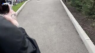 A pick-up guy hooked a cute student at the supermarket and fucked her hard
