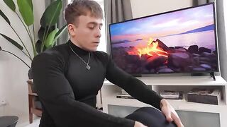 A man came to the gym and saw a beautiful woman exercising. The sweat was dripping from her body. He got horny and his cock hardened at the sight of her. The beautiful woman noticed him staring at her and decided to help him get laid. She offered to fuck 