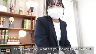 A hot gardener fucks the Asian teacher Mya Mya in the classroom