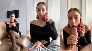 My boyfriend sent me to cheat, I talked on phone