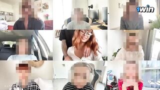 Redhead babe gets her pussy filled with cum on a Zoom call