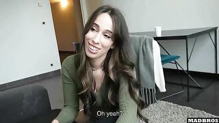A friend surprised us with sex with a big ass girl and even double penetration!!!