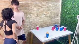 A simple game between stepbrothers ended with sex and cum in pussy