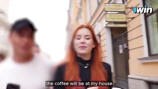 A busty girl gets fucked in the vestibule and at a YouTuber’s place