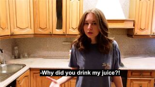 An angry roommate turned into a cute girl after an intimate encounter