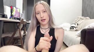 A cute elf girl with silver hair gets a lot of cum in her pussy