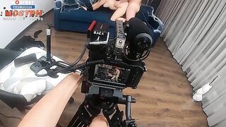 Behind the Scene: Hard sex and fake boobs with a beautiful blonde