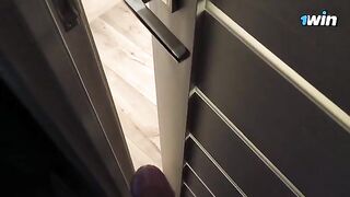 I was spying for my stepsister, she found me and sucked my dick