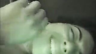 Sexual brunette has sex at home in the bedroom with a big ass