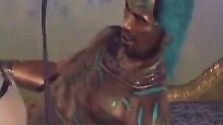 Brunette woman has a great fun on the big dick