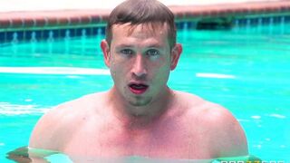 I wanted to get tan and got fucked by the pool