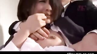 Asian brother forcing his sister to sex