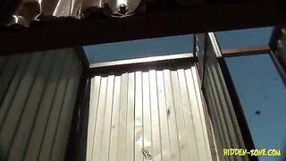 A girl was recorded in the cabin without her knowledge on the beach
