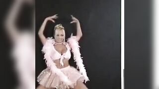 A sexy Russian is dancing and exciting all the people around