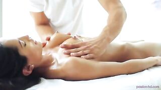 Massage finished with gentle sex, not just fingers