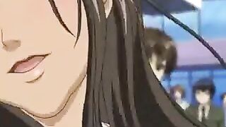 Nympho gets her pussy spanked and fucked in various positions in this hot hentai video