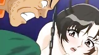 An animated porn comic ends with a wet ending on the huge cock