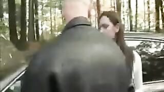I put the girl on the car's bonnet and began to tear her up in the middle of the road