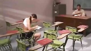 The teacher pushed cancer into a dirty mouth-babe