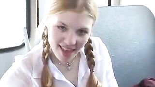 Hot porn under the skirts of schoolgirls, a thrilling scene!