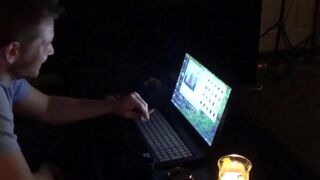 Wife got so excited and attacked her husband after watching porn