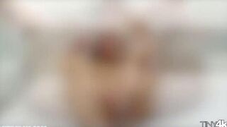 Fat guy with a big dick fucks a girl wearing braces