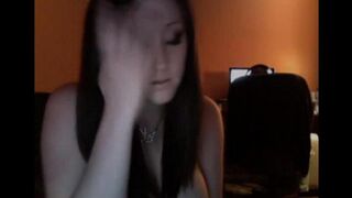 A daughter with big tits is fucking her dad on the webcam