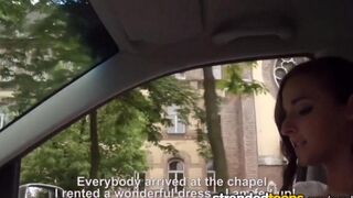 A newly married bride got fucked by a taxi driver