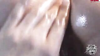 Fingered pussy with a sweet and happy end