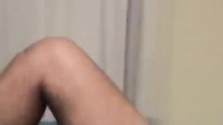 A guy masturbates his dick watching gay porn videos