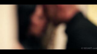 The man completely satisfied the sultry brunette Gina Devine