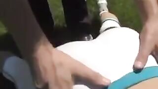 A man came to a busty brunette and fucked her on the couch
