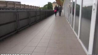 Caught a girl at the train station, she was so sexy!