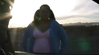 A fat woman with big tits fucks like a slut