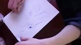 Instead of lessons, the son had sex with his mother in pantyhose